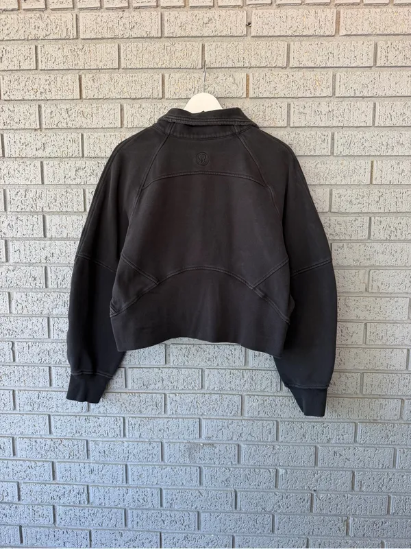 Lululemon Scuba Oversized Funnel Neck Hoodie Black M/L Medium Large - Image 5