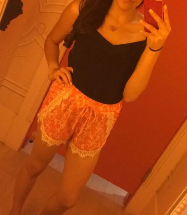 Audrey 3+1 Soft coral floral shorts - Image 2