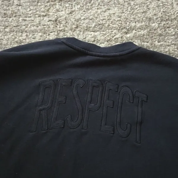 Under Armour Project Rock Crewneck Sweatshirt Black M Soft Gym Training Top - Image 7