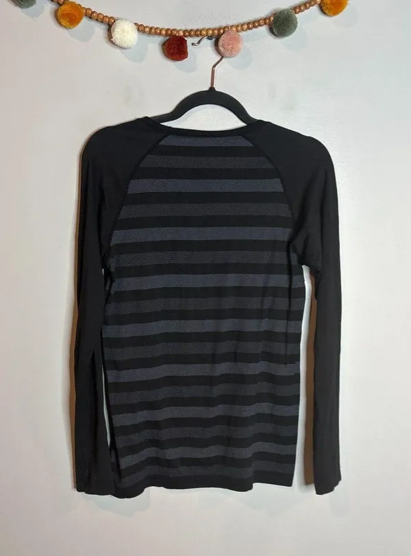 C9 by Champion black striped seamless long sleeve top - Image 2