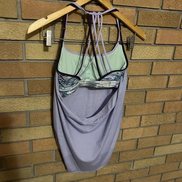 Lululemon Lighten Up Tank Lilac Blurry Belle Multi Deep Zinfandel Size 6 - Image 6