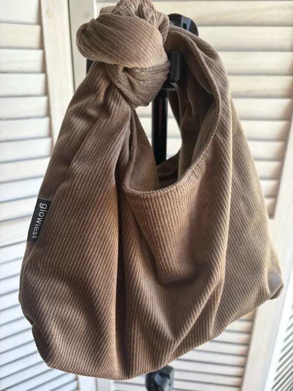 Glowiest Brown Corduroy Bag - Image 3
