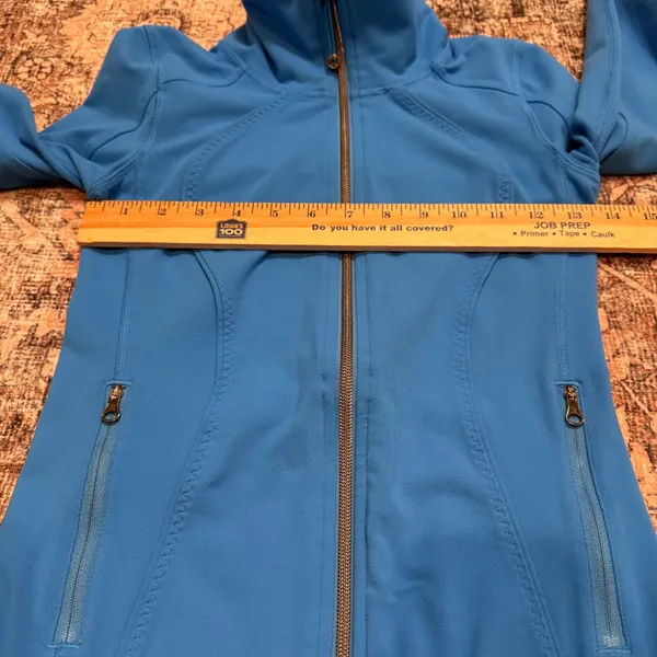Lululemon Asana Zip Up Jacket Womens 2 Blue Fitted‎ Athleisure Yoga - Image 8