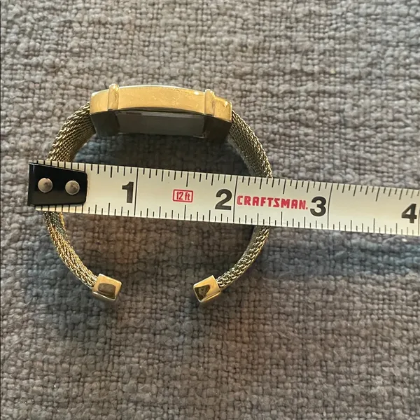 Vintage Gold Tone Rumours Quartz Cuff Watch, Needs New Battery - Image 4