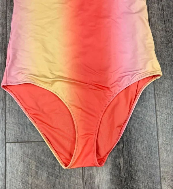 Aerie Coral Stripe One Piece Swimsuit - Image 2