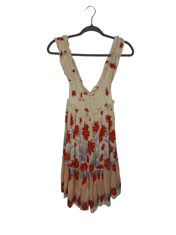 🌸‎ Free People Intimately Bali Wild Slip Ruffle Dress Small ✨🤍 - Image 2