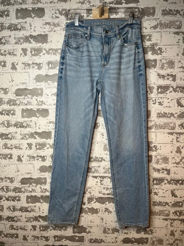 American Eagle | women super high rise straight denim jeans - Image 7