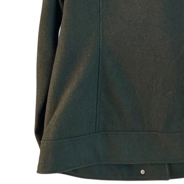 A New Approach Women Moto Jacket Size XL Earthy Green‎ Sherpa Assymetrical Zip - Image 5