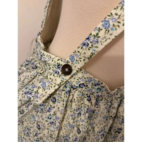 Free People Women's Petunia Cotton Short All Mini Dress Tea Combo L NEW - Image 7