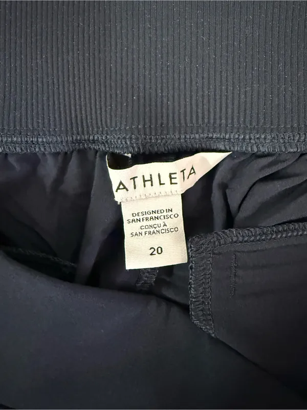 Athleta Brooklyn Ankle Pants Size 20 Plus Navy Blue Stretch Travel Pants - Image 3