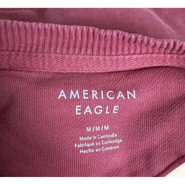 American Eagle Boxy Cropped Sweatshirt Women's Medium‎ Crewneck Pullover - Image 3