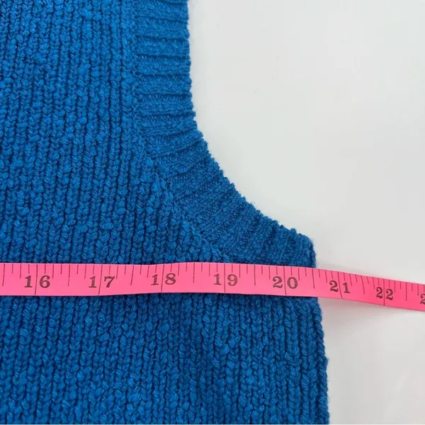NWT Free people Beach‎ Penny sweater vest blue sz M - Image 7