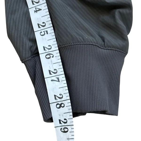 Lululemon Beyond the Studio Jogger Women 8 Graphite Herringbone‎ Ruched Pant - Image 7