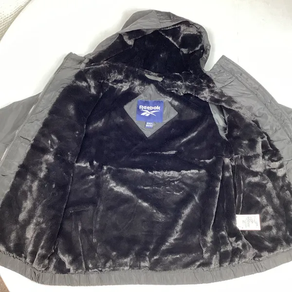 Reebok Women’s Faux Fur Lined Hooded Windbreaker Jacket Medium NEW! Retail $120 - Image 3