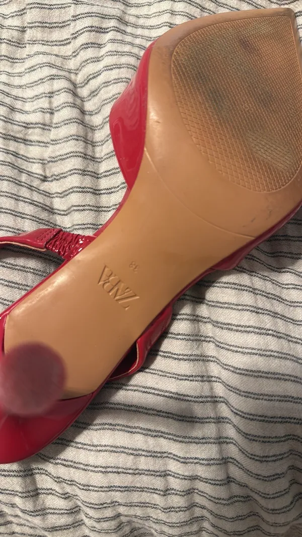 Zara red kitten heels  - Image 3
