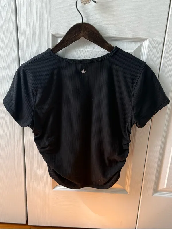 Lululemon All it Takes Ribbed Nulu Top in Black - Image 3
