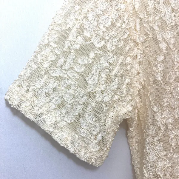 Vintage Victoria’s Secret Y2K Gold Label Ivory Soft Romantic Coquette Lace Top - Image 6
