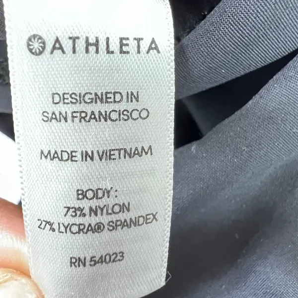 Athleta Stellar Tight Pants Small Black Travel Leggings‎ Zipper Pocket Women's - Image 6