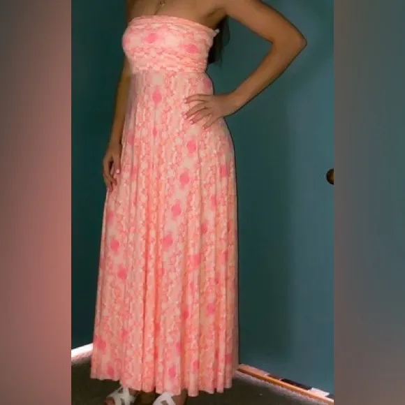 Victoria’s Secret Pink Floral Convertible Maxi Dress or Skirt Size XL - Image 4