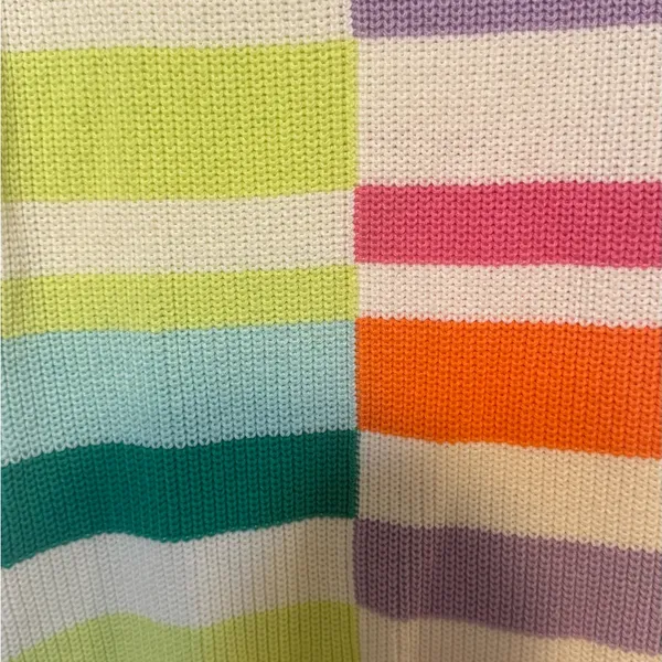 Anthropologie Flat White Colorful Striped Maxi Dress Size medium - Image 7