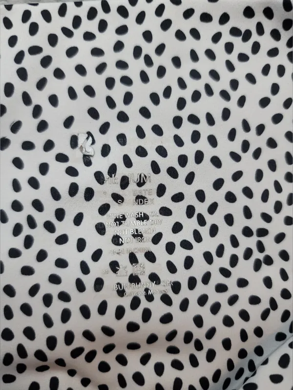 BuffBunny Limitless Leggings White/black Bossy Print Size M - Image 11
