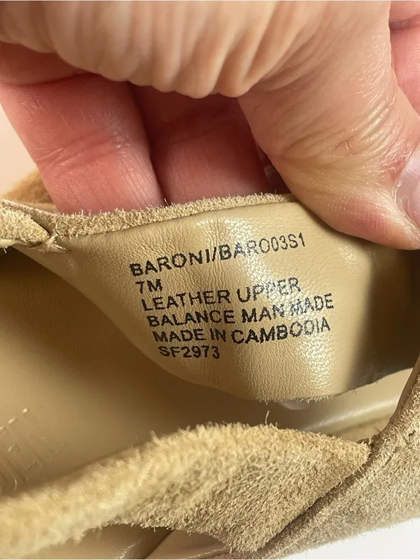 Steve Madden BARONI Natural Suede Leather Platform Sandals Beige Sz 7 Minimalist - Image 4