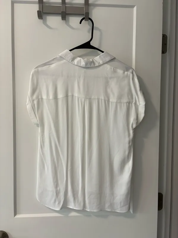 Rose + Olive White Button-Up - Image 3