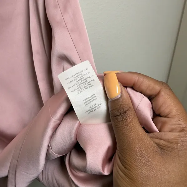 Aritizia Sunday Best Women Mini Dress‎ 6 Pink Satin Square Neck Party Event Date - Image 5