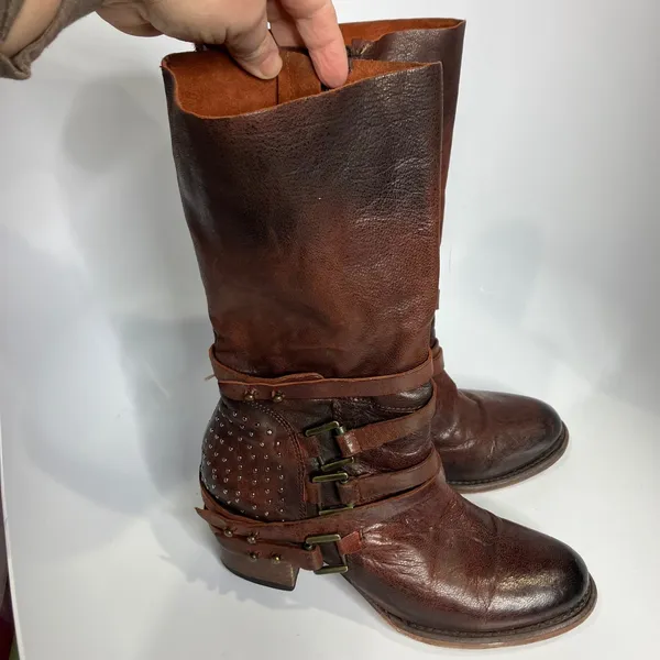 Freebird by Steven Coy boots leather calf high‎ zipper closure women's size 9 - Image 2