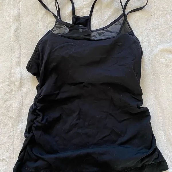 VSX Victoria’s Secret Strappy Black Mesh Sports Tank Top M - Image 3