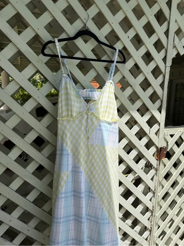 American eagle gingham maxi dress - Image 4