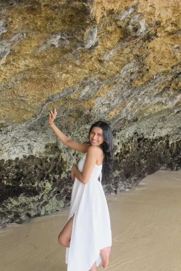 White cross midi dress - Image 2