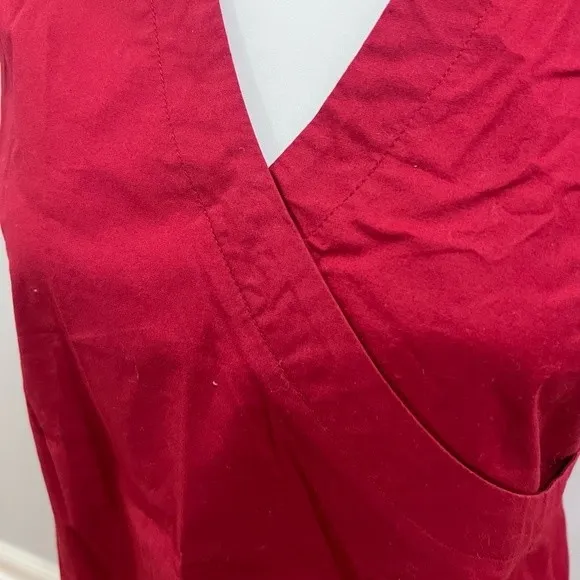 Motherhood maternity red cotton top size small - Image 3