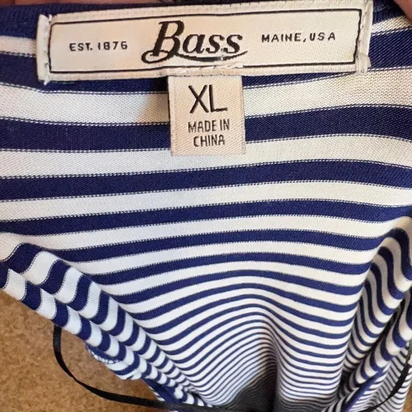 Bass‎ Striped Shirt Size XL - Image 7