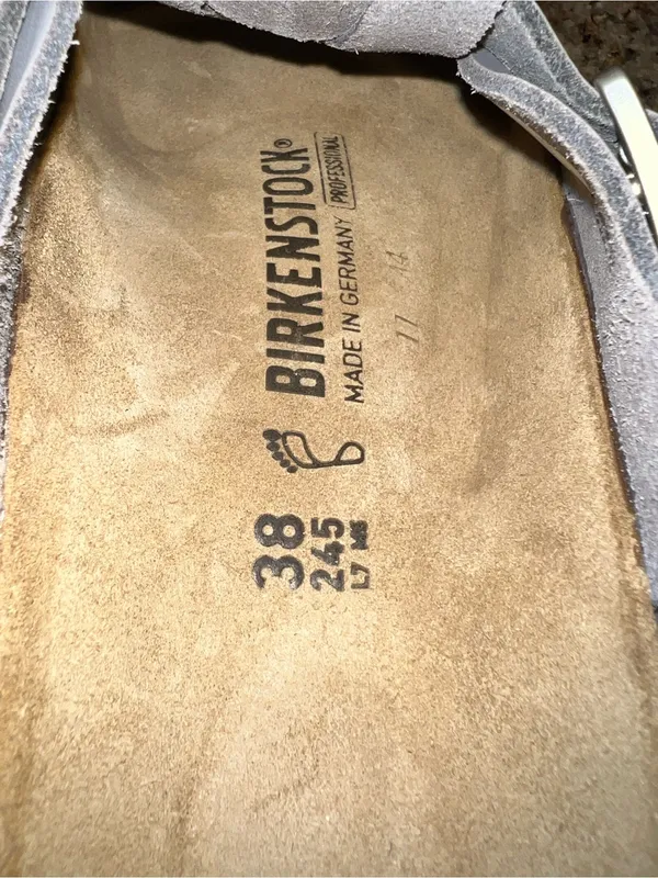 Birkenstock Tokio Pro Gunmetal Leather Clogs EU 38 Regular Fit NIB - Image 12