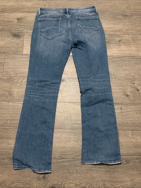 DRIFTWOOD Women's Dark Blue Flare Jeans Kelly size 31 - Image 5