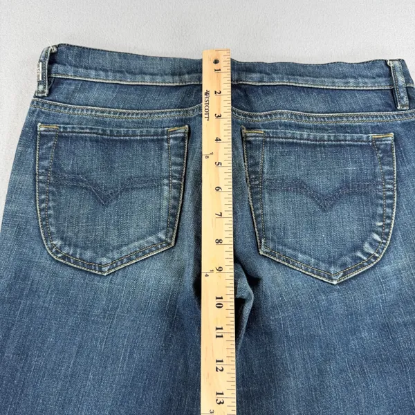 Vintage Diesel Liv Slim Low Rise Stretch Jeans Medium Wash Blue Denim W31 L34 - Image 9