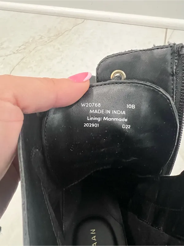 Cole Haan Black Camea Combat Boots Size 10 US - Image 5