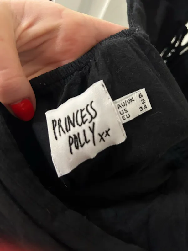 Princess Polly Black Mini Dress - Image 4