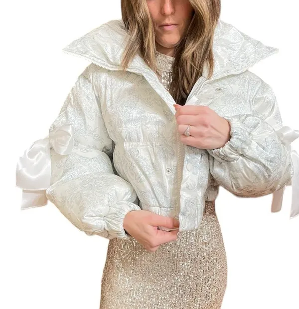 Selkie Marshmallow Puffer Cropped Puffy Coat - Image 7