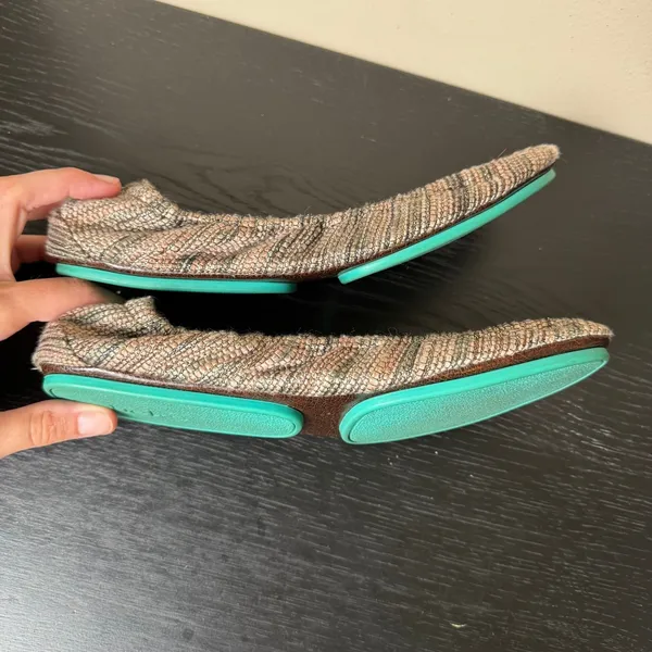 Tieks by Gavrieli Razzle Dazzle Multicolor Woven Metallic Ballet Flats Shoes 9 - Image 6