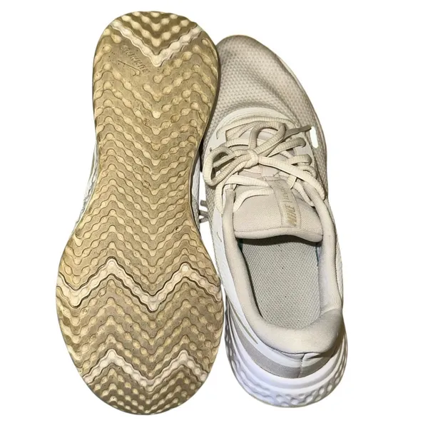 Nike Revolution Running Shoes‎ Women’s 9.5 White Athletic Sneakers - Image 8
