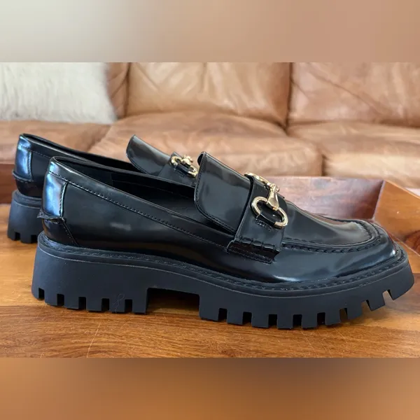 OPEN EDIT Black Slip On Shoes - Image 4