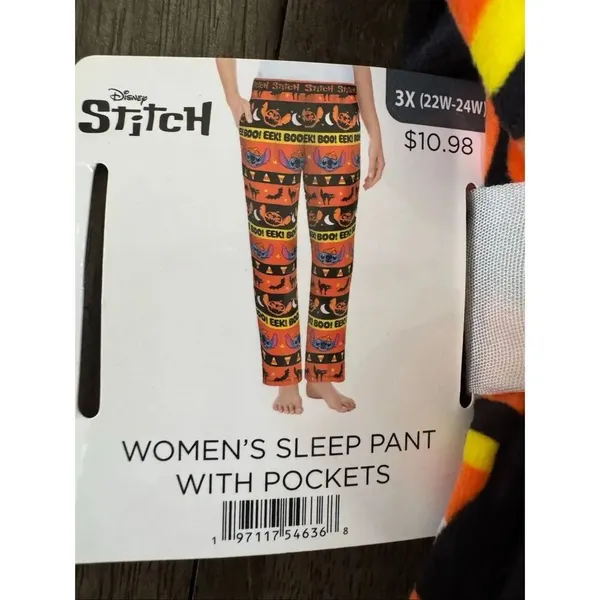 New Stitch Halloween Sleep Pants with Pockets - Image 2