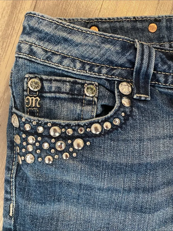 Miss Me Flap Pocket Jeans Blue JW5141BB Boot Size W30 L34 - Image 5