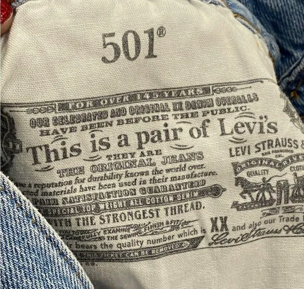 501 Jean Shorts Levi’s Button Fly - Image 4