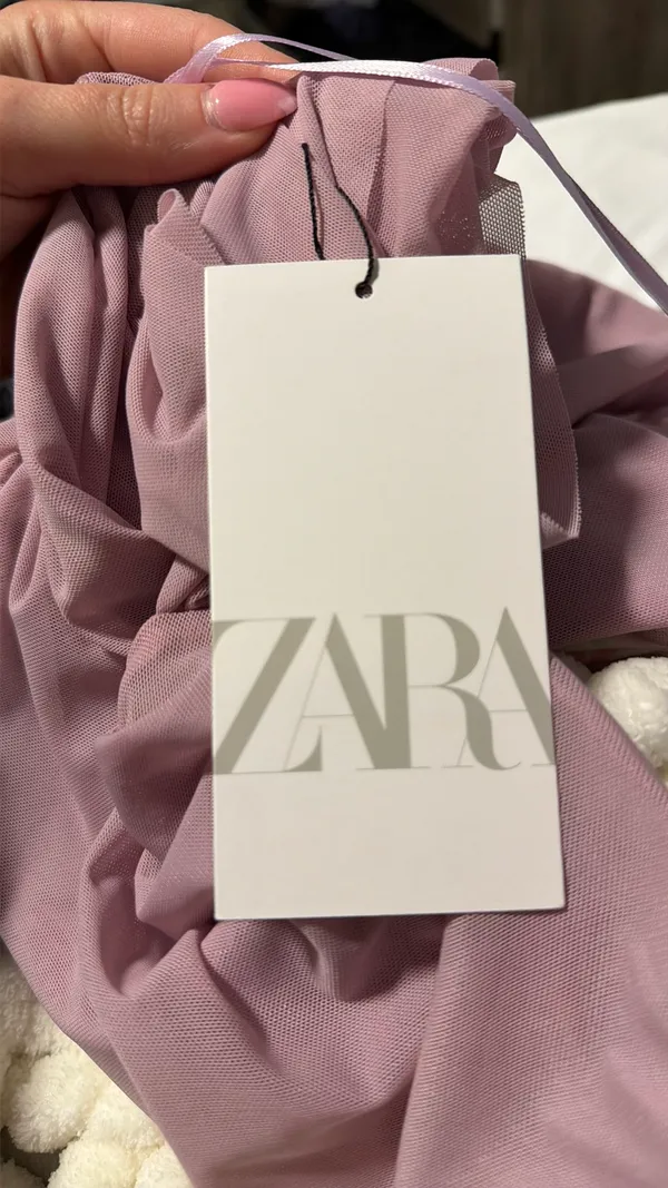 ZARA Asymmetrical Top - Lilac - Image 5