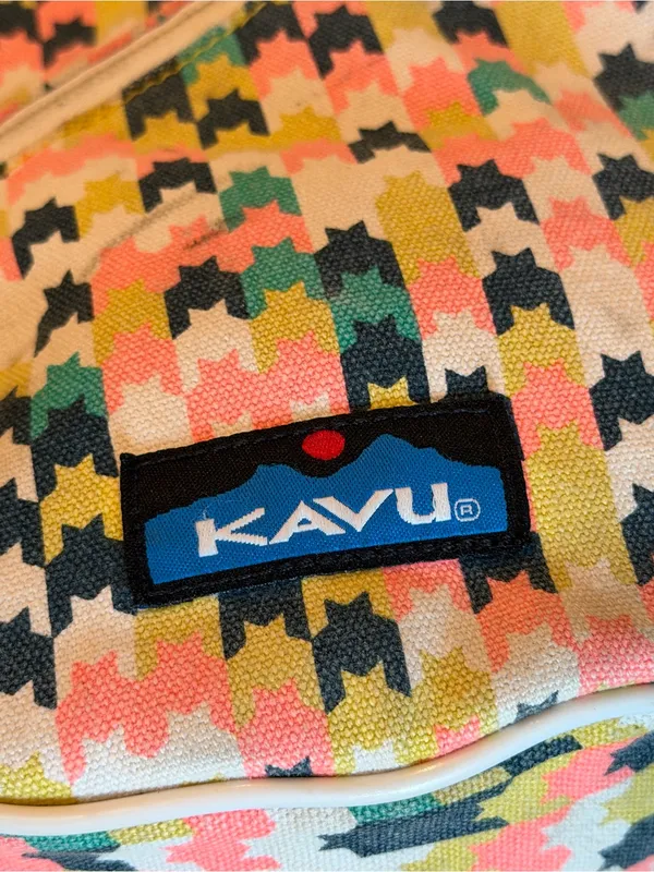 KAVU Paxton Pack Rope Sling Crossbody Bag Neon Multicolored - Image 3