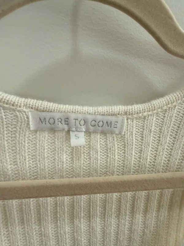 More to Come Revolve White Knit Top Size Small - Image 6