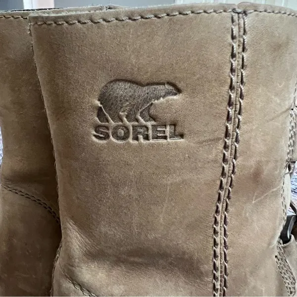 Sorel Joan of Arctic Wedge II Boots in Ash Brown Size 10 NL3018-240 - Image 6